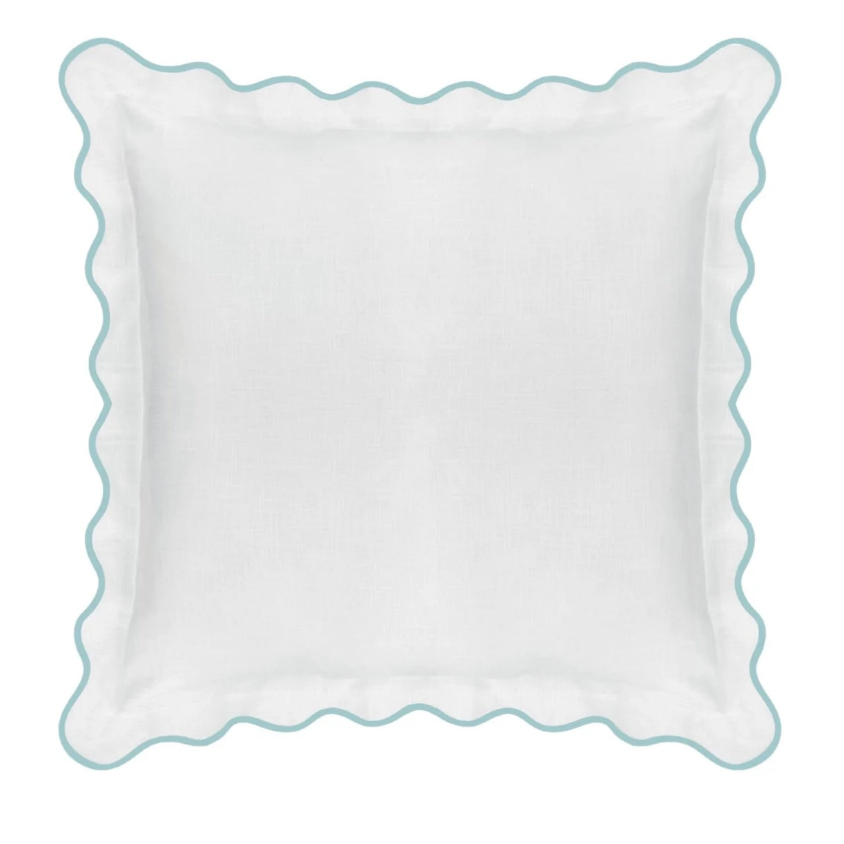 Scalloped Euro Sham - Blue