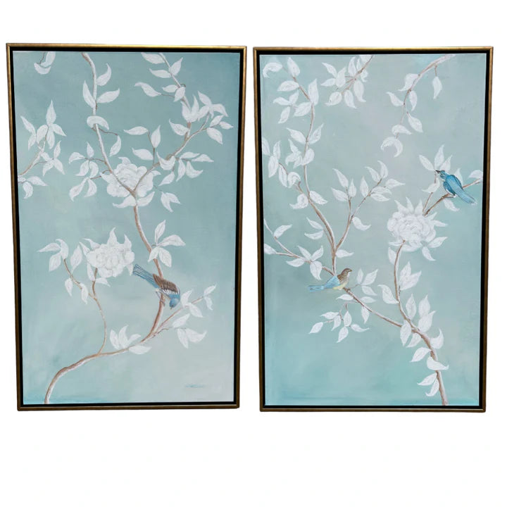 "Chinoiserie Garden" BLUE