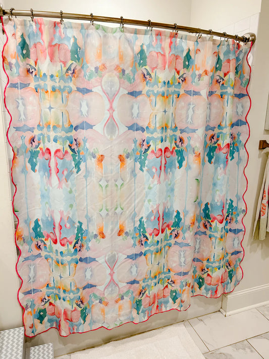 Kaleidoscope Shower Curtain by MK Decker