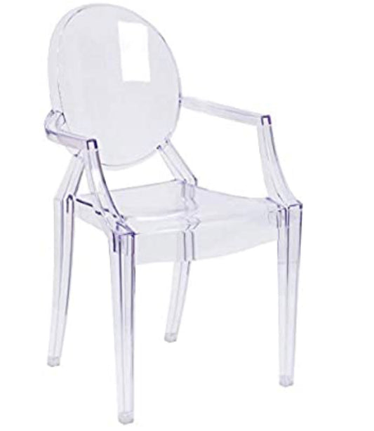 Acrylic Desk Chair with Arms